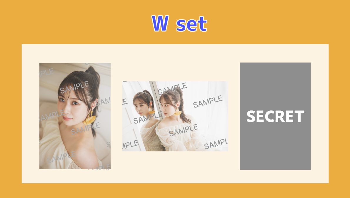 オリジナル生写真＜W set>