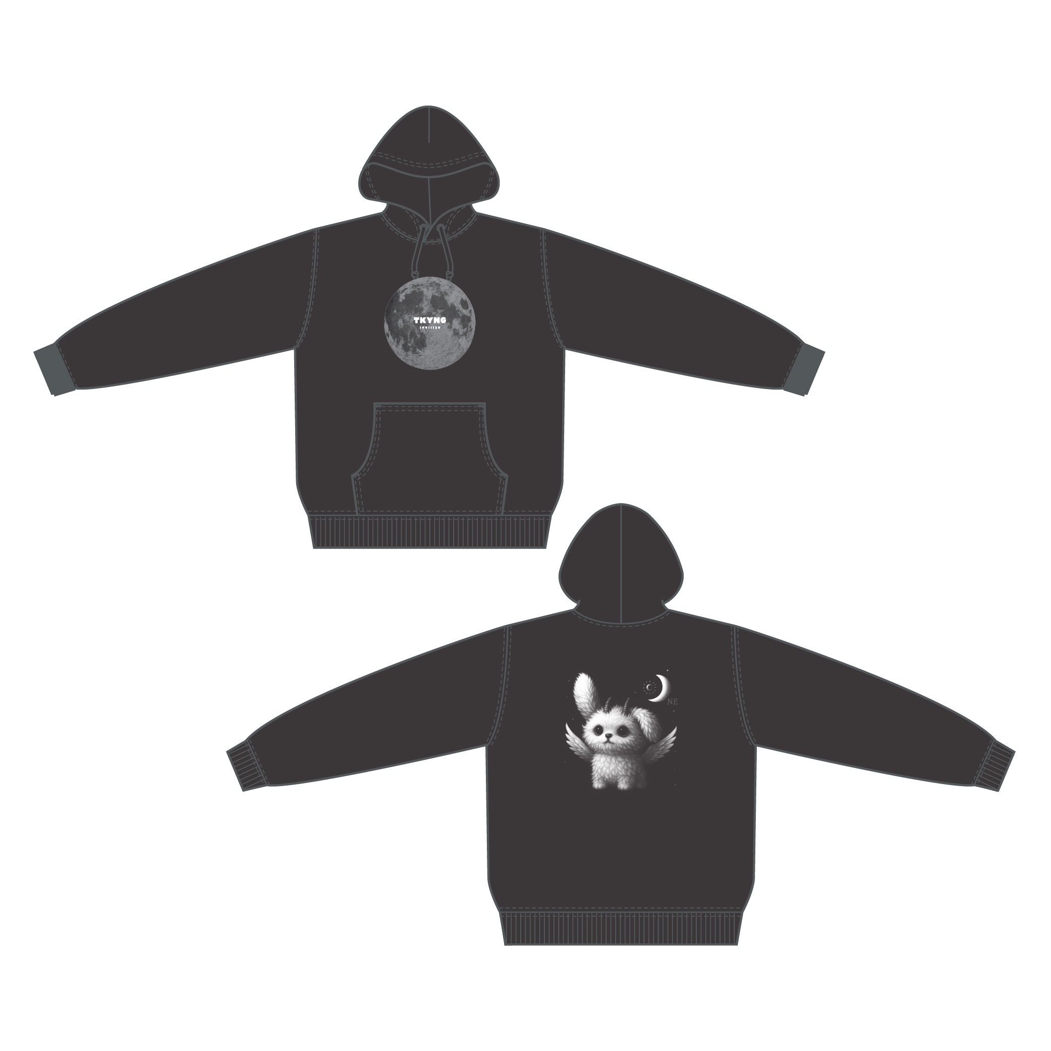 高柳明音 birthday event 2025 -満月- パーカー | Akane Takayanagi