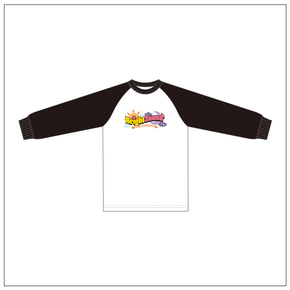 高柳明音1st LIVE『Bright Sound』ラグランログTシャツ